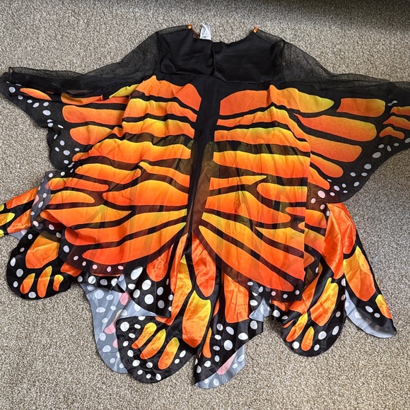 Orange and Black Butterfly Kids Costume - Picture 3 of 3